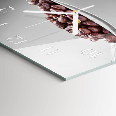 Square kitchen clock A spoonful of coffee