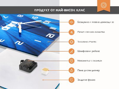 Square kitchen clock A spoonful of coffee