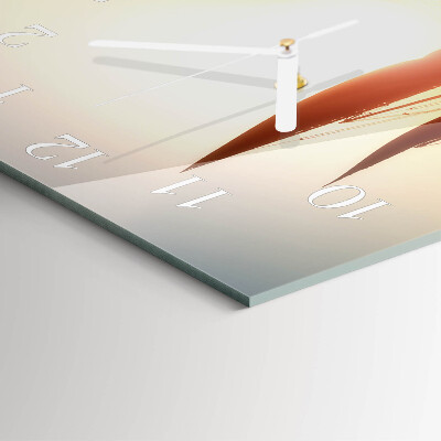 Square wall clock Sailboat