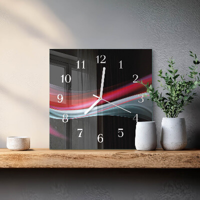 Glass clock square Abstraction