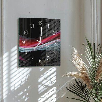 Glass clock square Abstraction