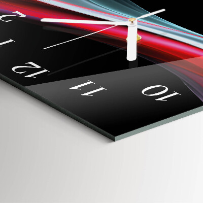 Glass clock square Abstraction