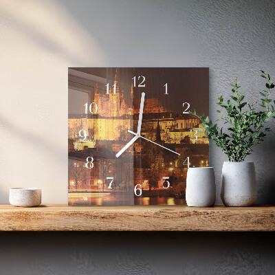 Square kitchen clock Prague