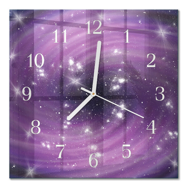 Glass clock square Abstraction
