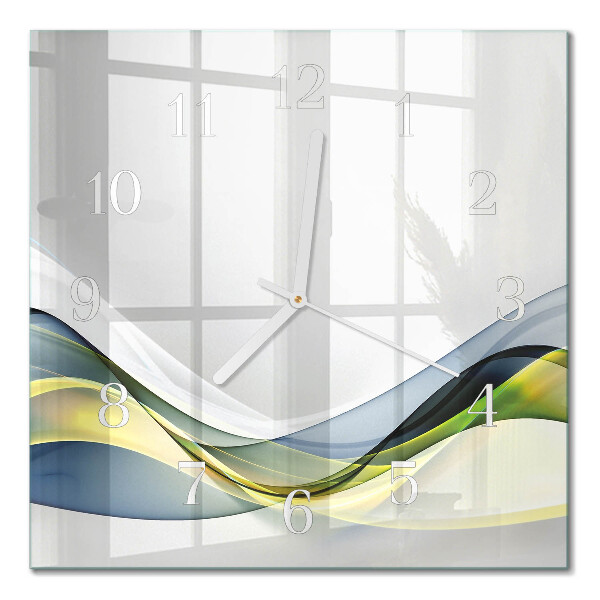 Glass clock square Abstraction