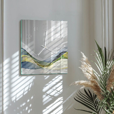 Glass clock square Abstraction
