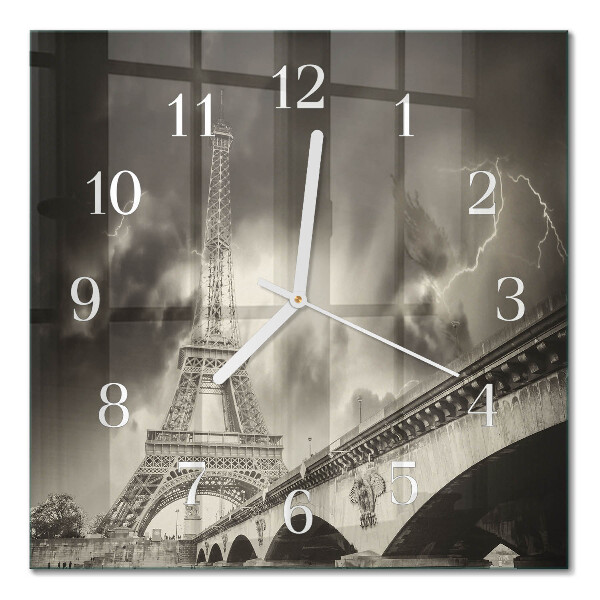 Square wall clock Paris