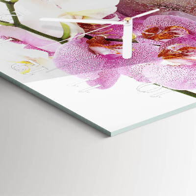 Square kitchen clock Orchid