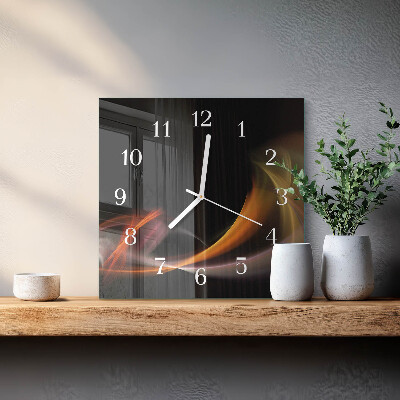 Glass clock square Abstraction