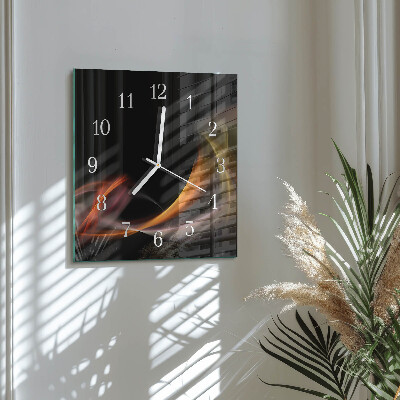 Glass clock square Abstraction