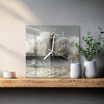 Square wall clock Storm