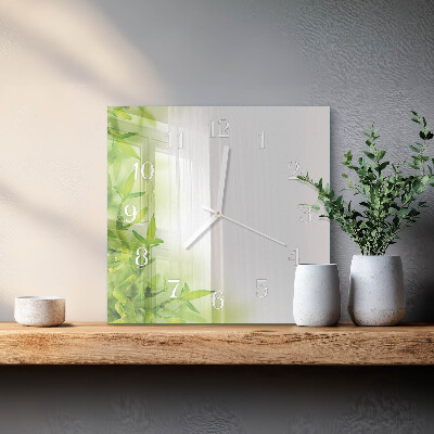 Square kitchen clock Nature