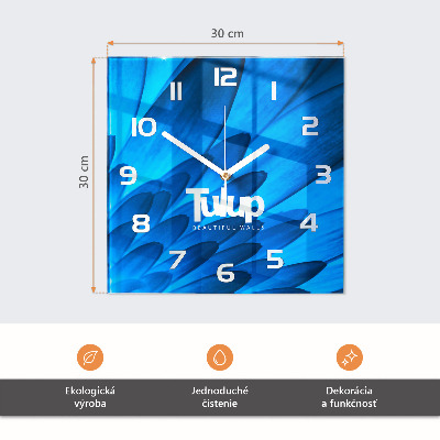 Square kitchen clock Nature
