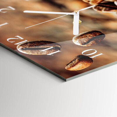 Square wall clock Coffee beans