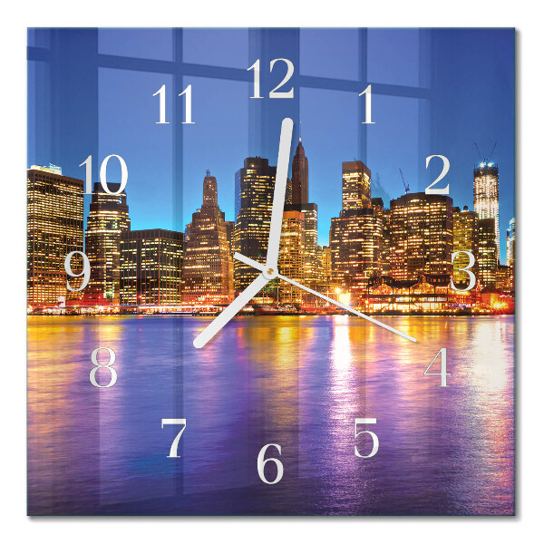 Square kitchen clock Horizon