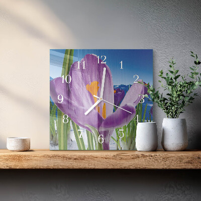 Square kitchen clock Spring