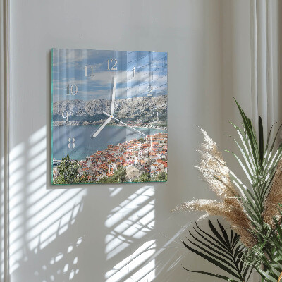 Square kitchen clock Bay