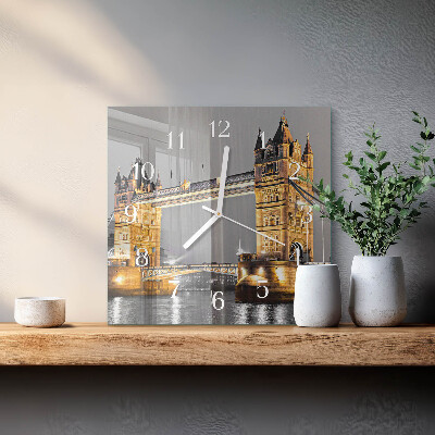 Glass clock square Tower bridge