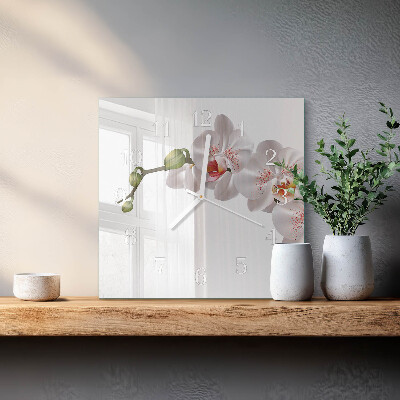 Square kitchen clock Orchid