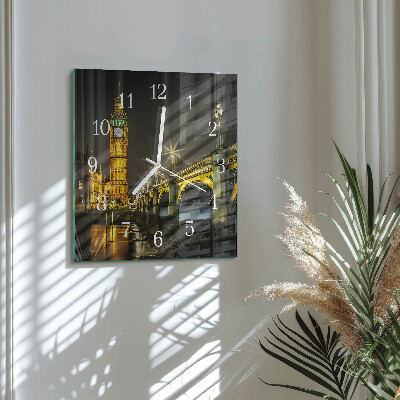 Glass clock square London