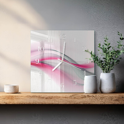 Glass clock square Abstraction