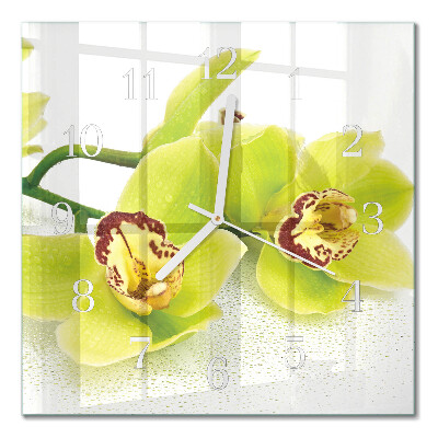 Square kitchen clock Orchid