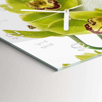 Square kitchen clock Orchid