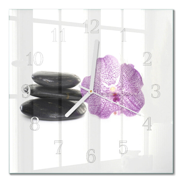 Square wall clock Stones