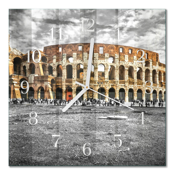 Square kitchen clock Colosseum