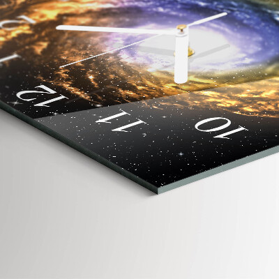 Square kitchen clock Cosmos