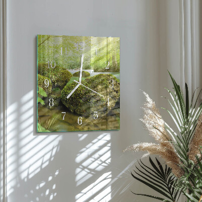 Square kitchen clock Nature