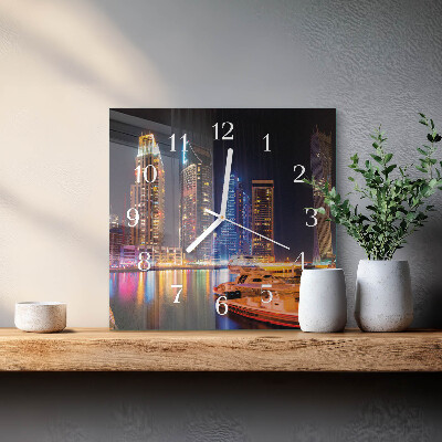 Square kitchen clock Horizon