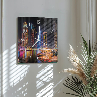 Square kitchen clock Horizon