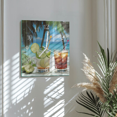 Square kitchen clock Cocktail