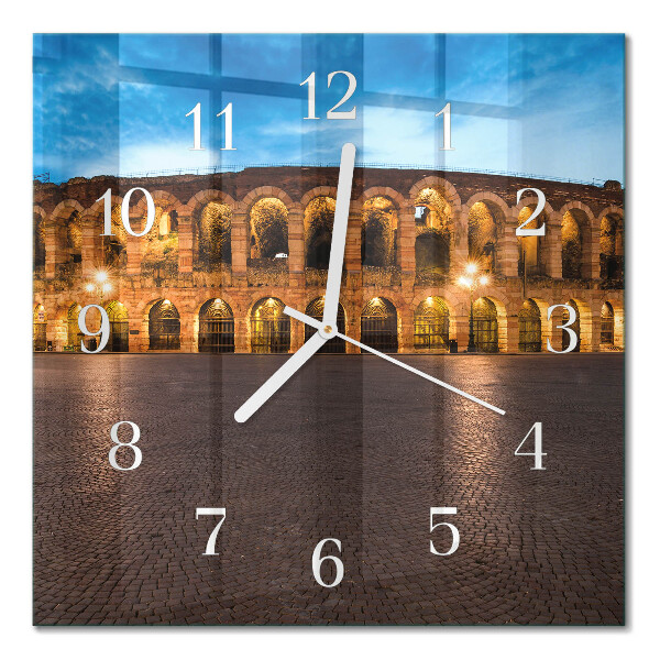 Glass clock square Statue