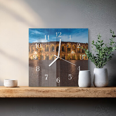 Glass clock square Statue