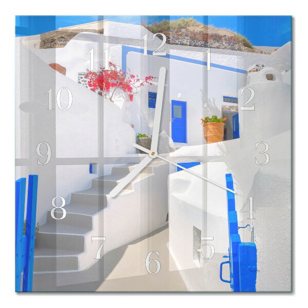 Square wall clock Santorini