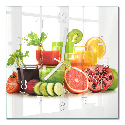Square wall clock Juices