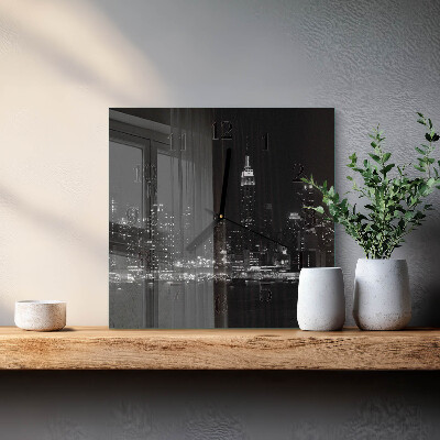 Square kitchen clock Horizon