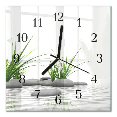 Square wall clock Stones