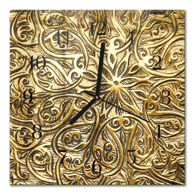 Glass wall clock square Mosaic