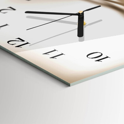 Glass clock square Abstract lines