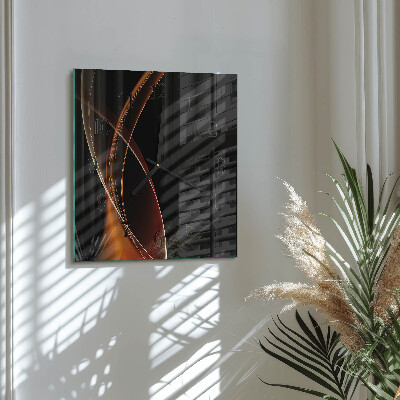 Square wall clock Abstract lines