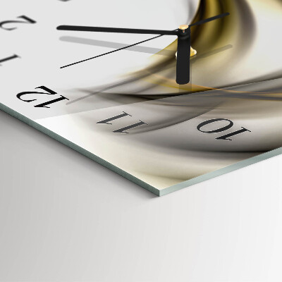 Square wall clock Abstract lines