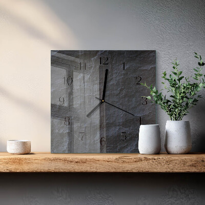 Glass wall clock square Background