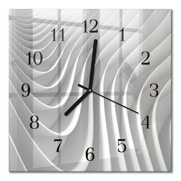 Glass clock square Abstraction