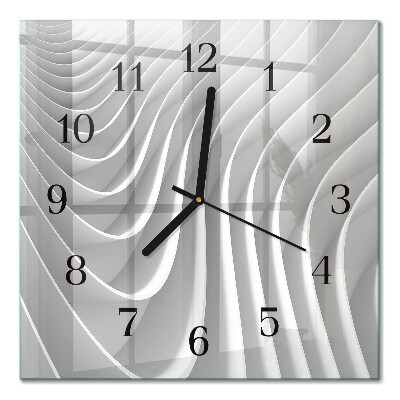 Glass clock square Abstraction