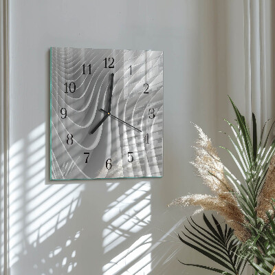 Glass clock square Abstraction