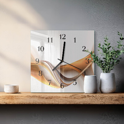 Glass clock square Abstraction