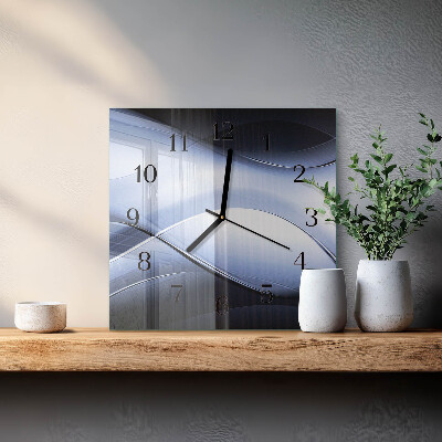 Glass clock square Abstraction